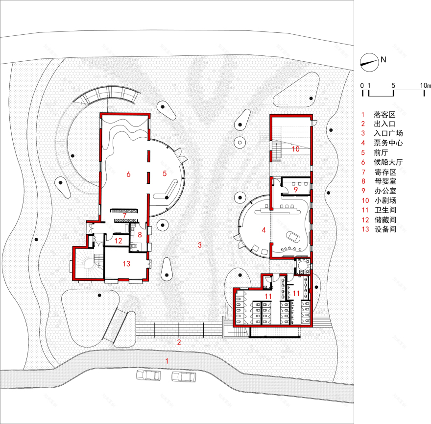 Yueyang Hualinggang Pier Tourist Center / WANG HUI | URBANUS-18