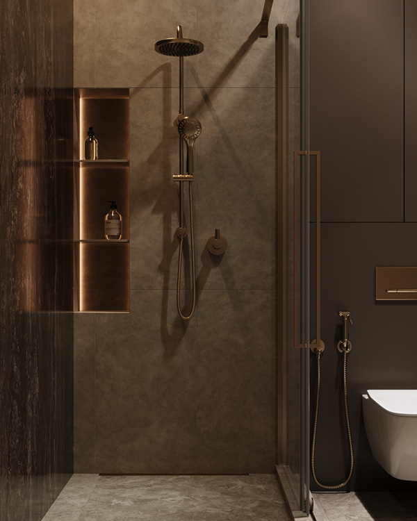 暖棕色系公寓设计 超有质感！-14