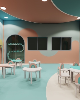 A nursery and kids area