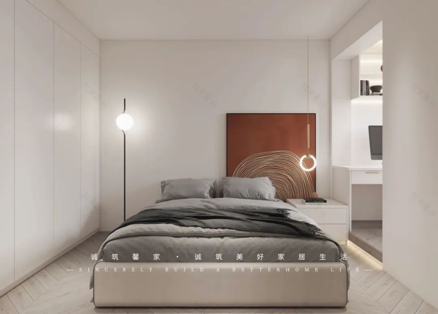 克莱因蓝的现代极简 · 苹果社区诚筑馨家 126㎡平层设计丨诚筑馨家·北京-43