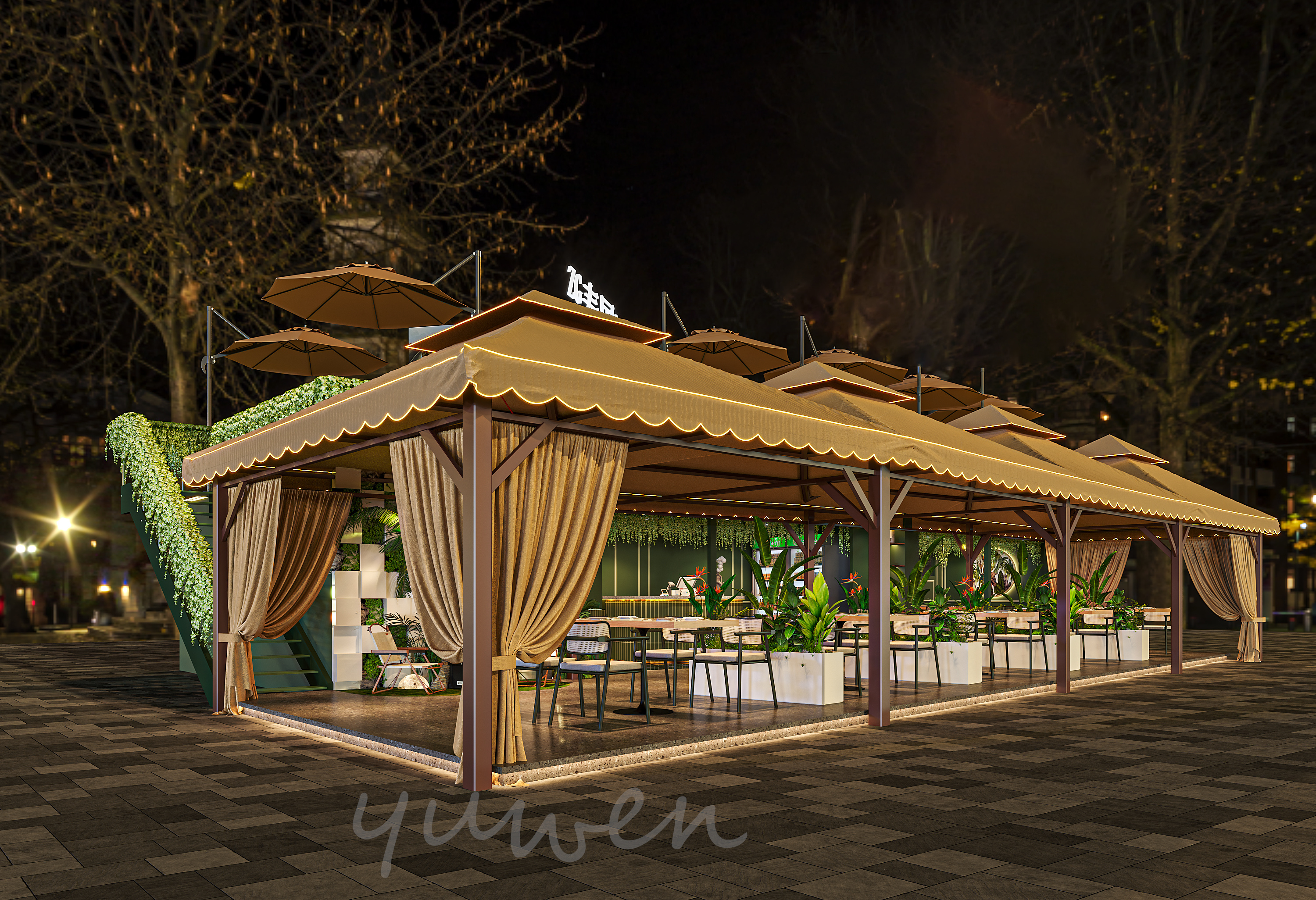 烤肉店室内设计-0