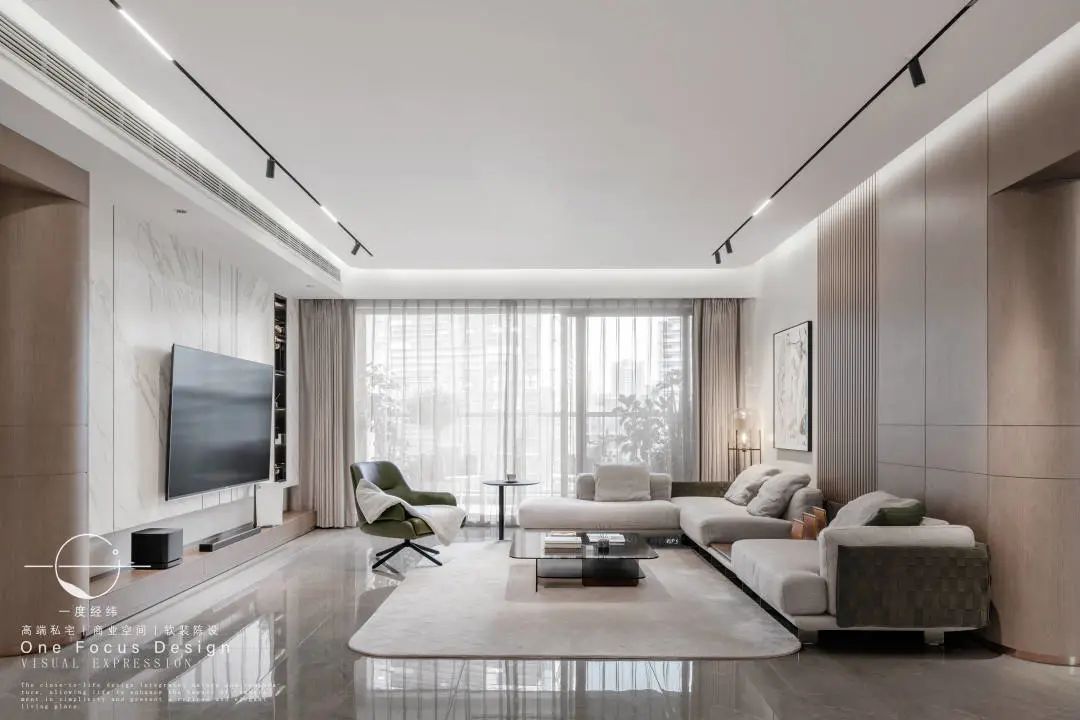 弧度中的温暖港湾·245㎡现代家居设计丨中国深圳丨深圳一度经纬设计-9