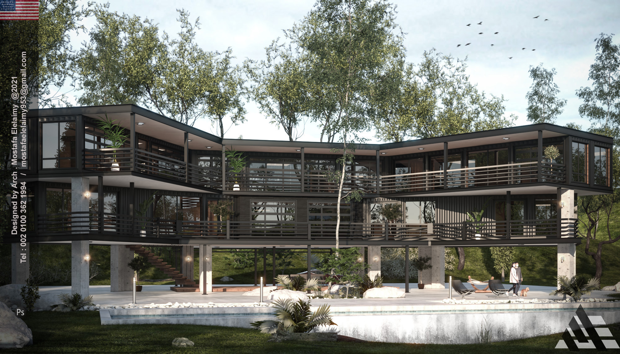 海运集装箱房屋丨美国丨MOSTAFA ELELAIMY-6