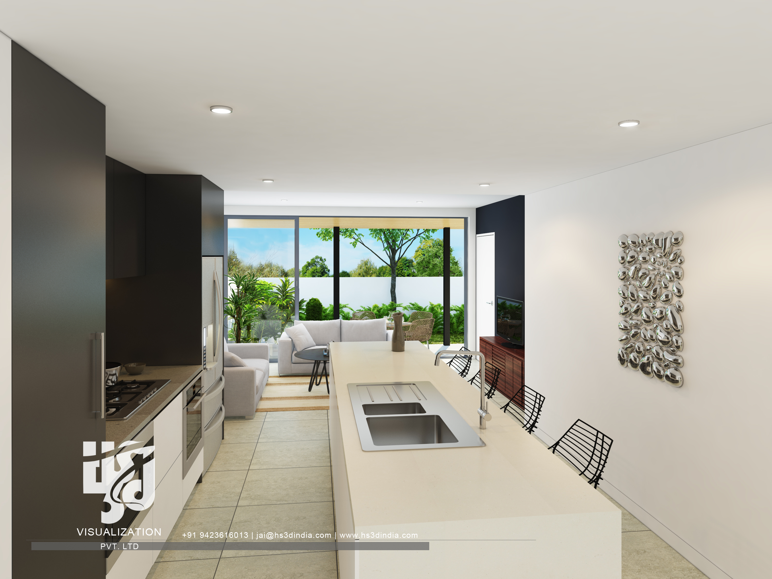 印度 HS3D 打造惊艳住宅室内渲染-52