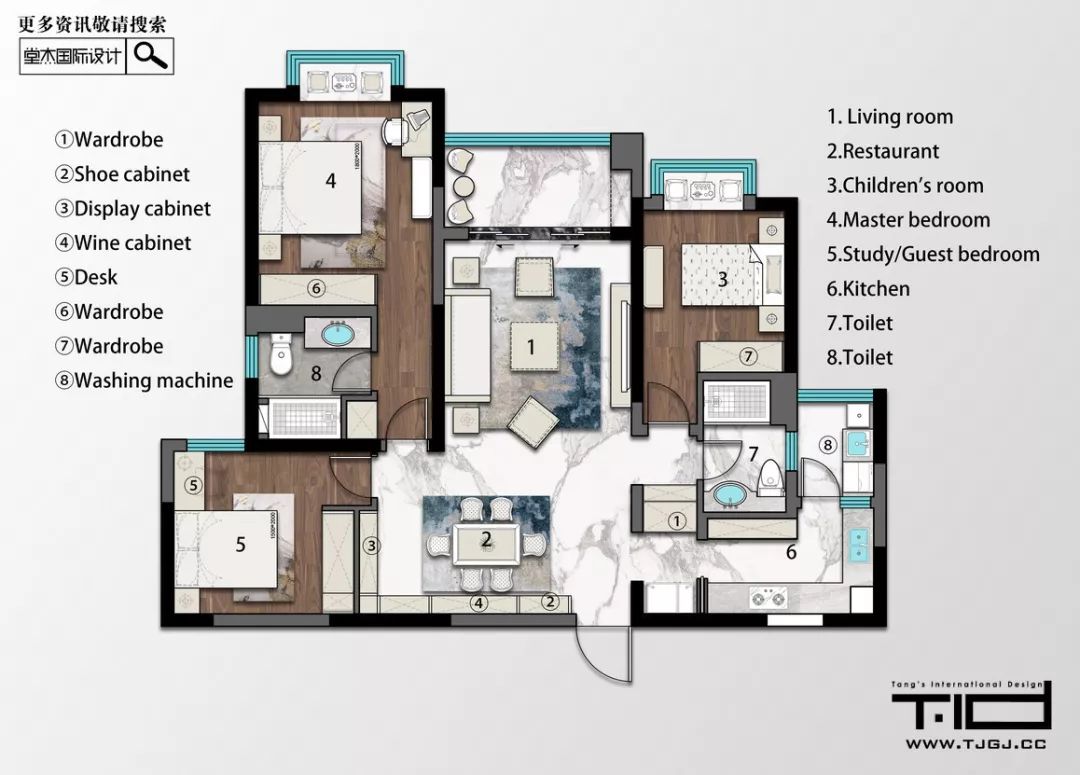 现代地中海风格家居设计丨锦华装饰-6