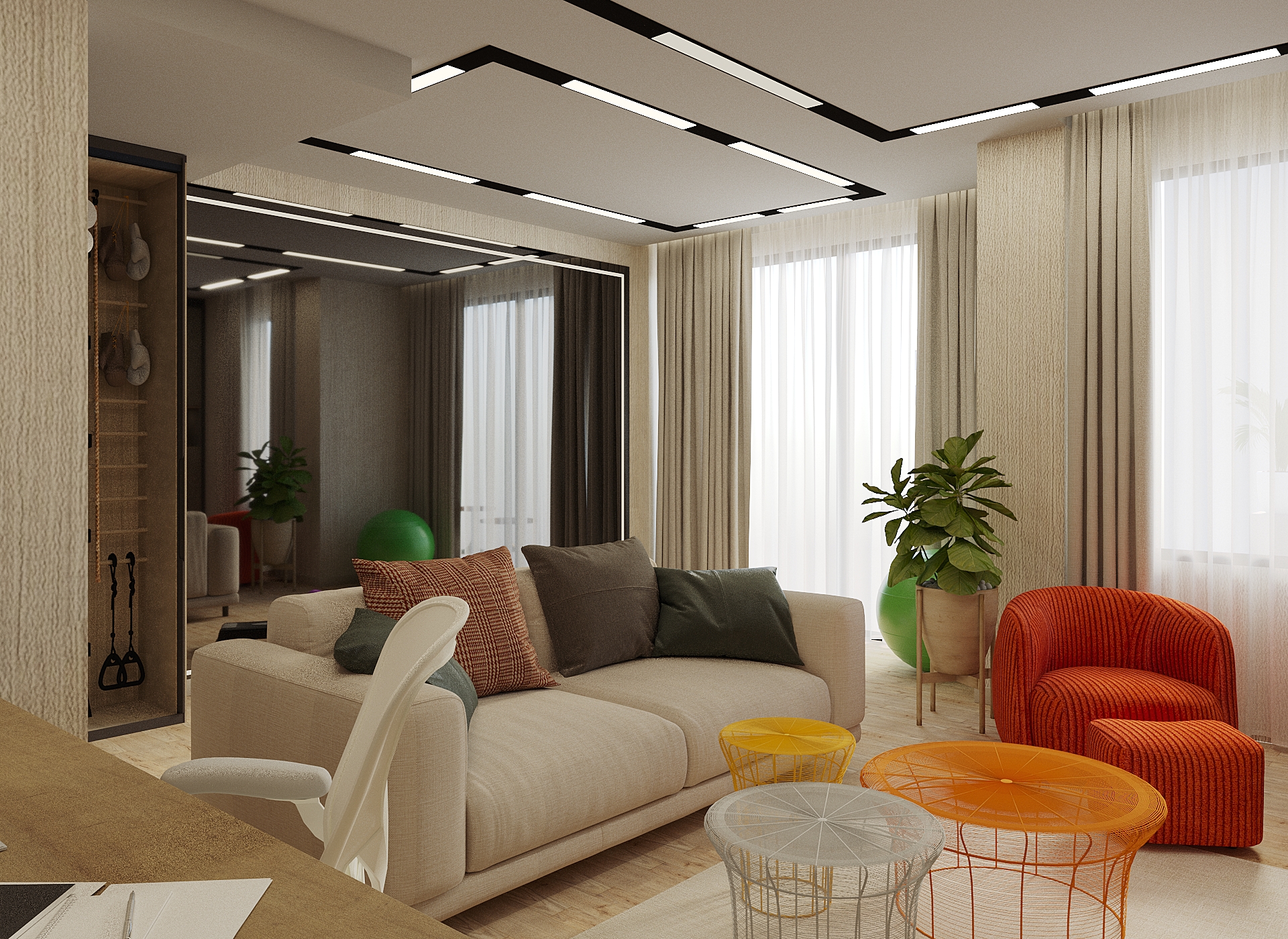 E.N. WORKING ROOM DESIGN HOUSE PROJECT (ALTERNATİF 3)-3