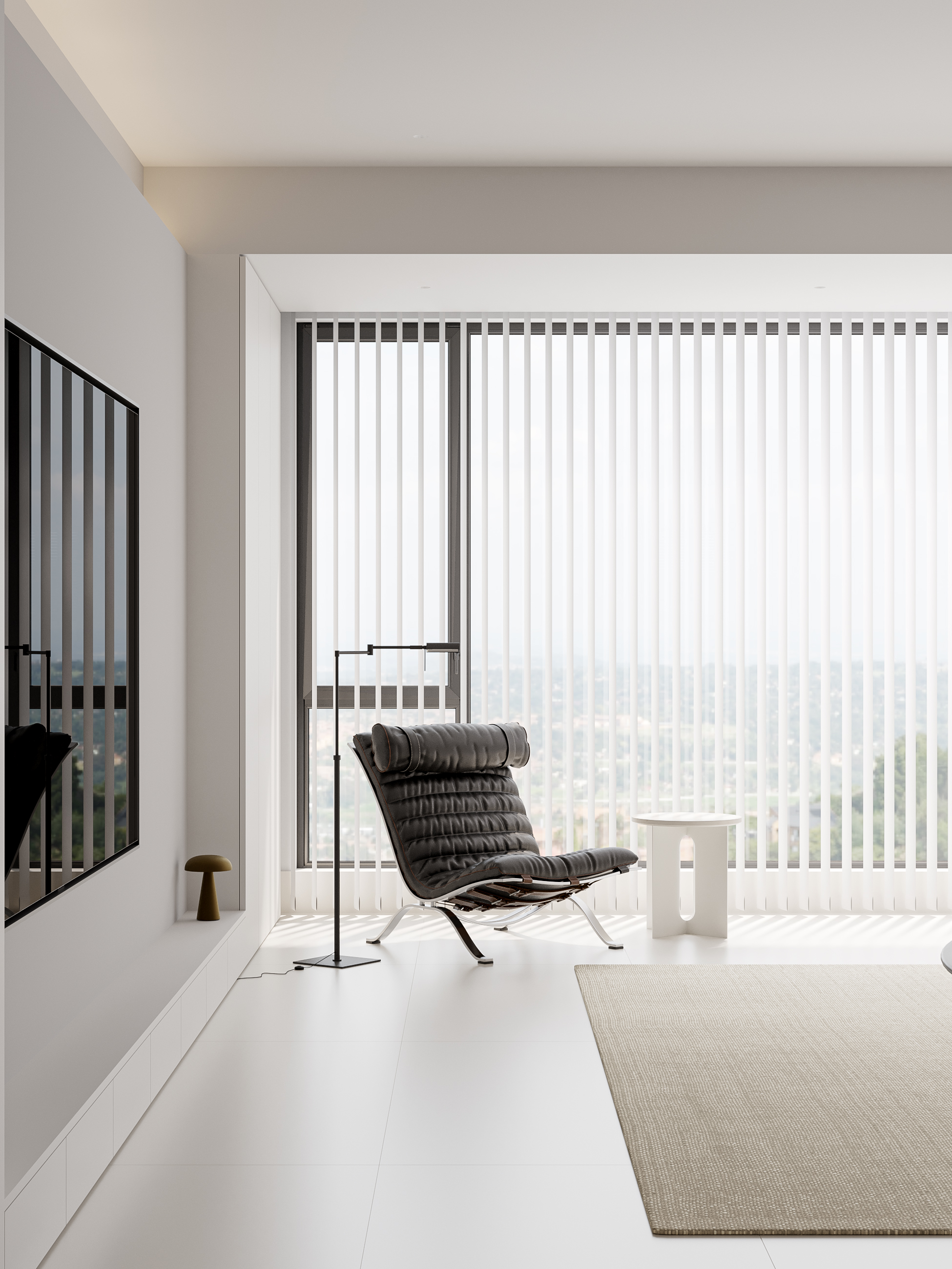 1986设计｜极简主义白色的房子，宁静与自由-5