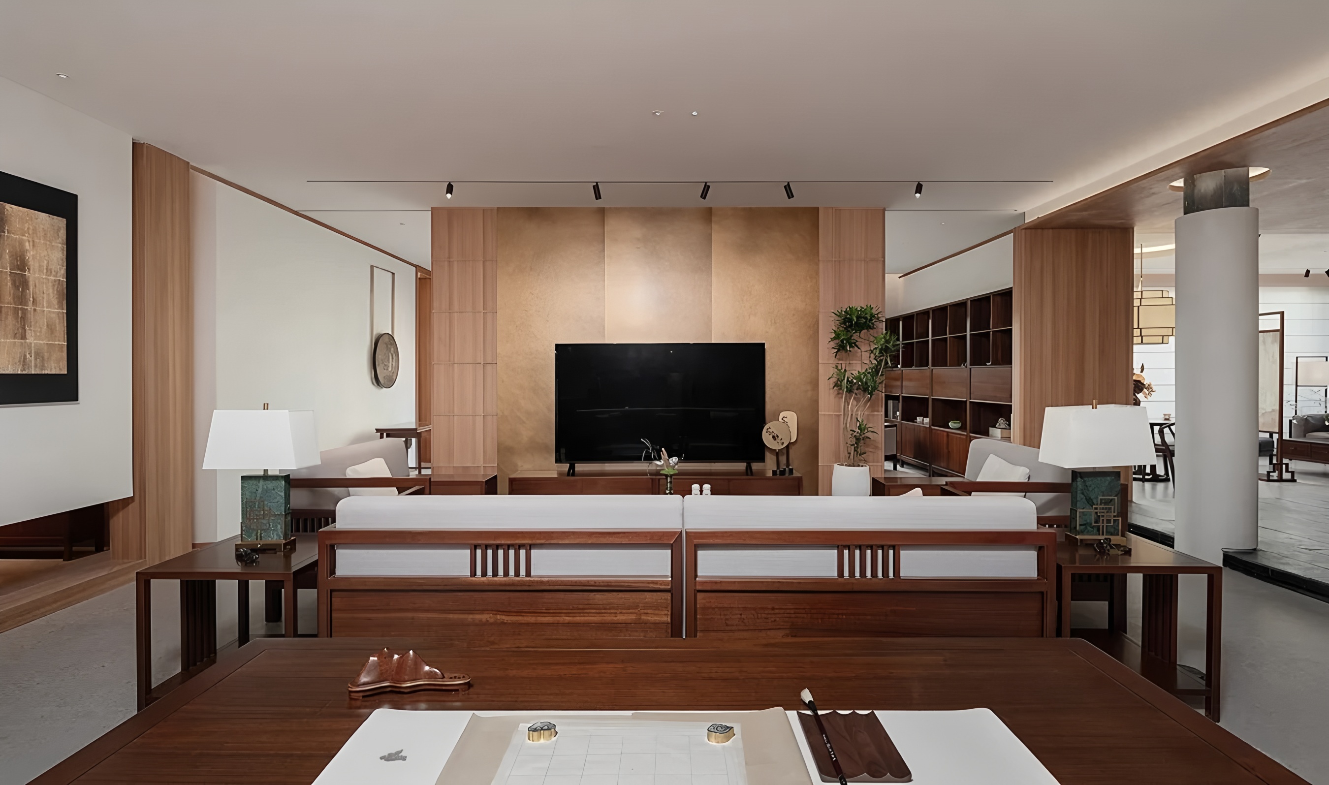 西安源木禅柚木展厅丨中国西安丨子俞空间设计-37