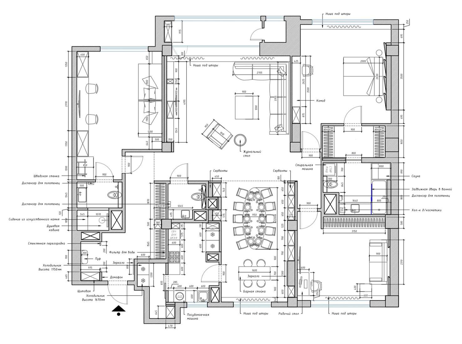 明亮宽敞的阿斯塔纳家庭公寓 | Cami Interiors 的精彩设计-14