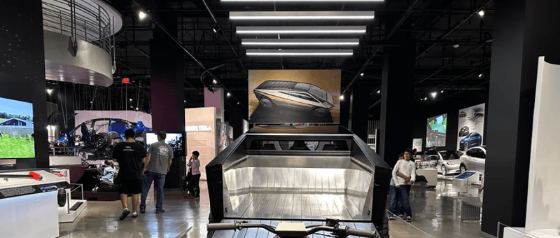 Linear Museum Lighting Design for Tesla Cybertruck-2