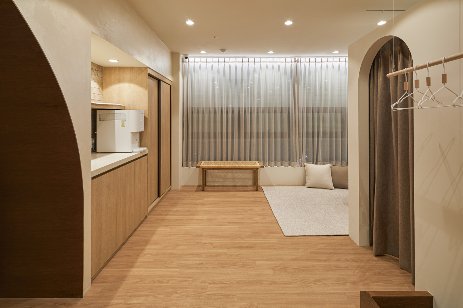 温暖氛围的 39 坪瑜伽空间设计-12