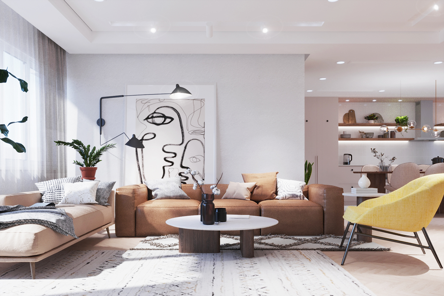 Scandinavian Home Part I - Living Room-0