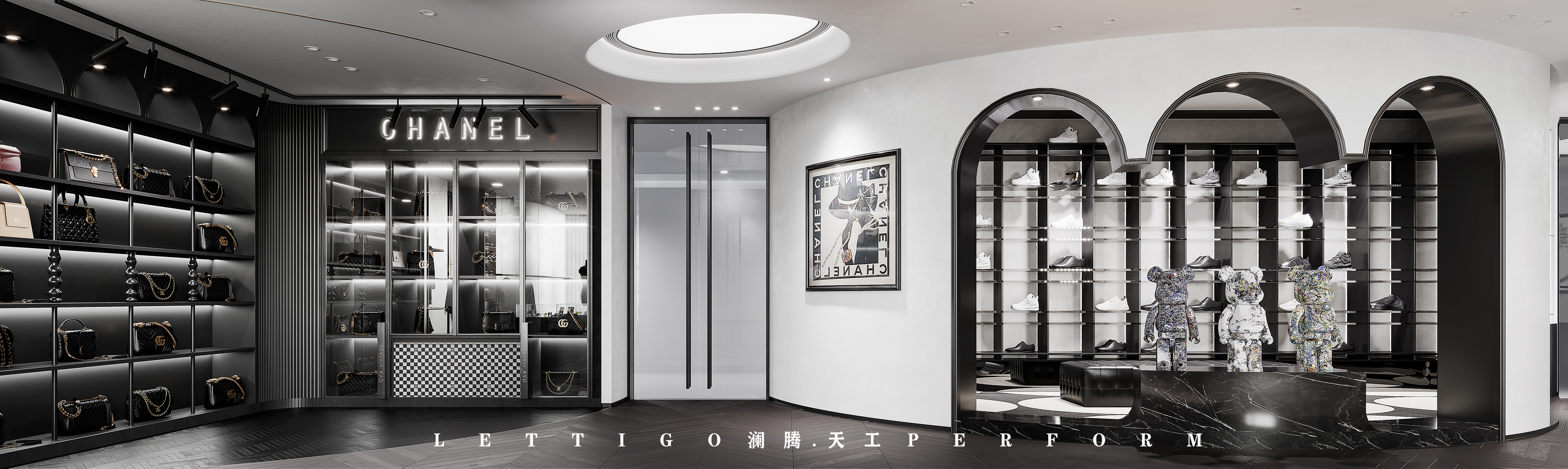 现代黑白灰高定奢侈品买手店-5