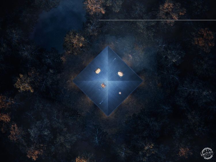 林地中的「金字塔」，時代感油然而生。 - WEHOUSE-9