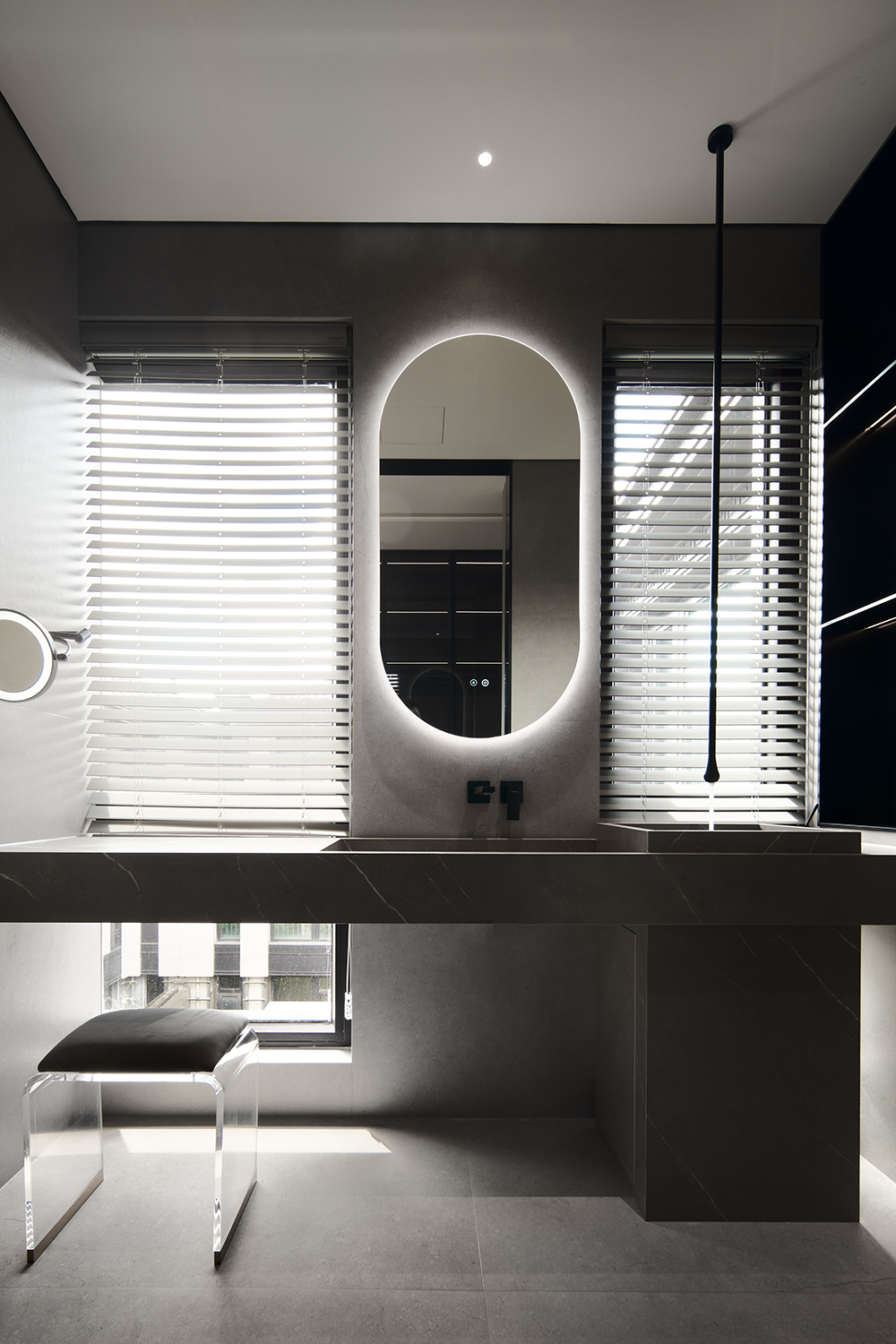 黑白格调现代别墅设计丨中国杭州丨杭州又贰设计-74