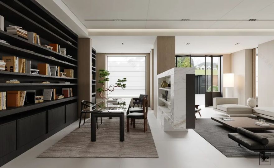 当代别墅空间设计丨本白设计-39