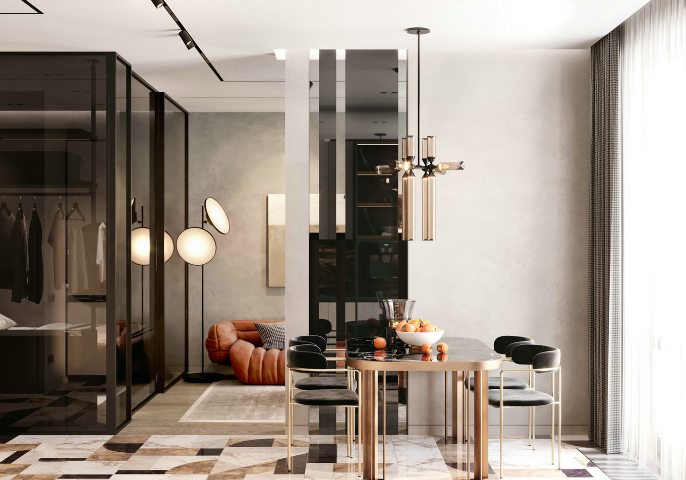 52㎡橙色温馨一居室，质感生活的设计亮点-3