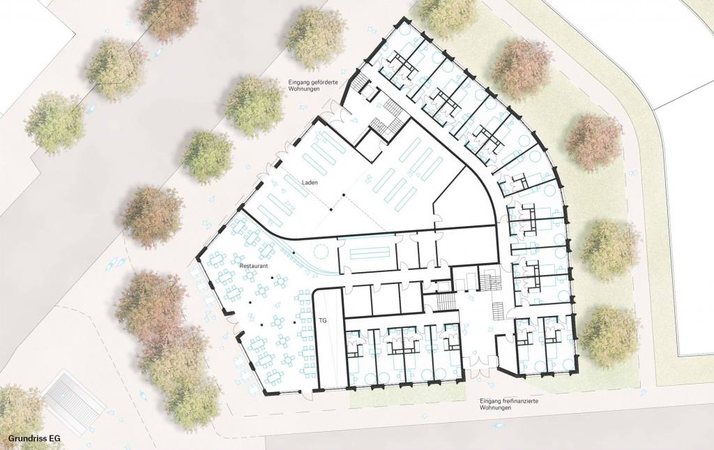 Wohn- und Geschäftshaus Mundsburger Damm - eins:eins architekten-34