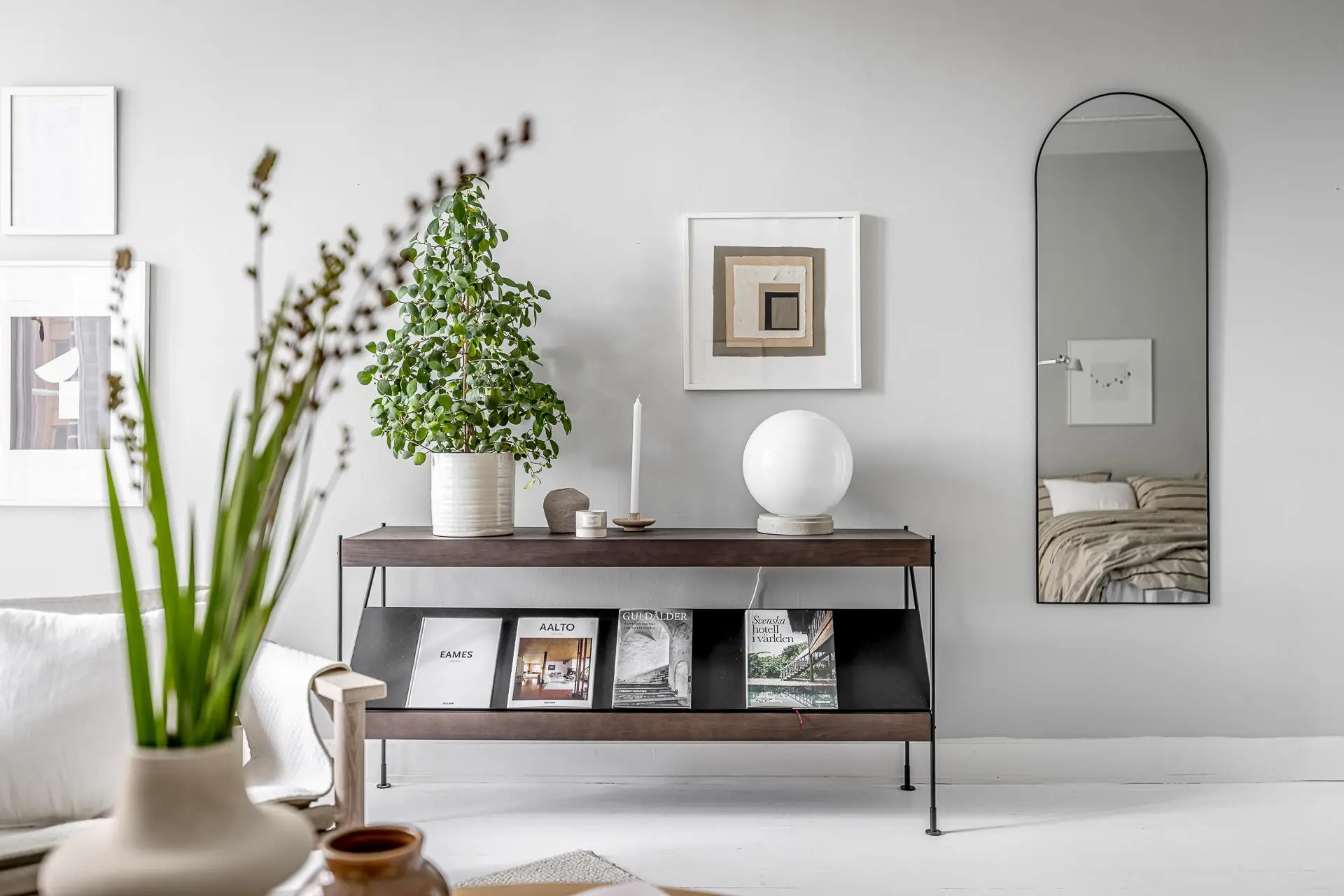 瑞典 50m2 豪华工作室,独特的分离式厨房设计-7