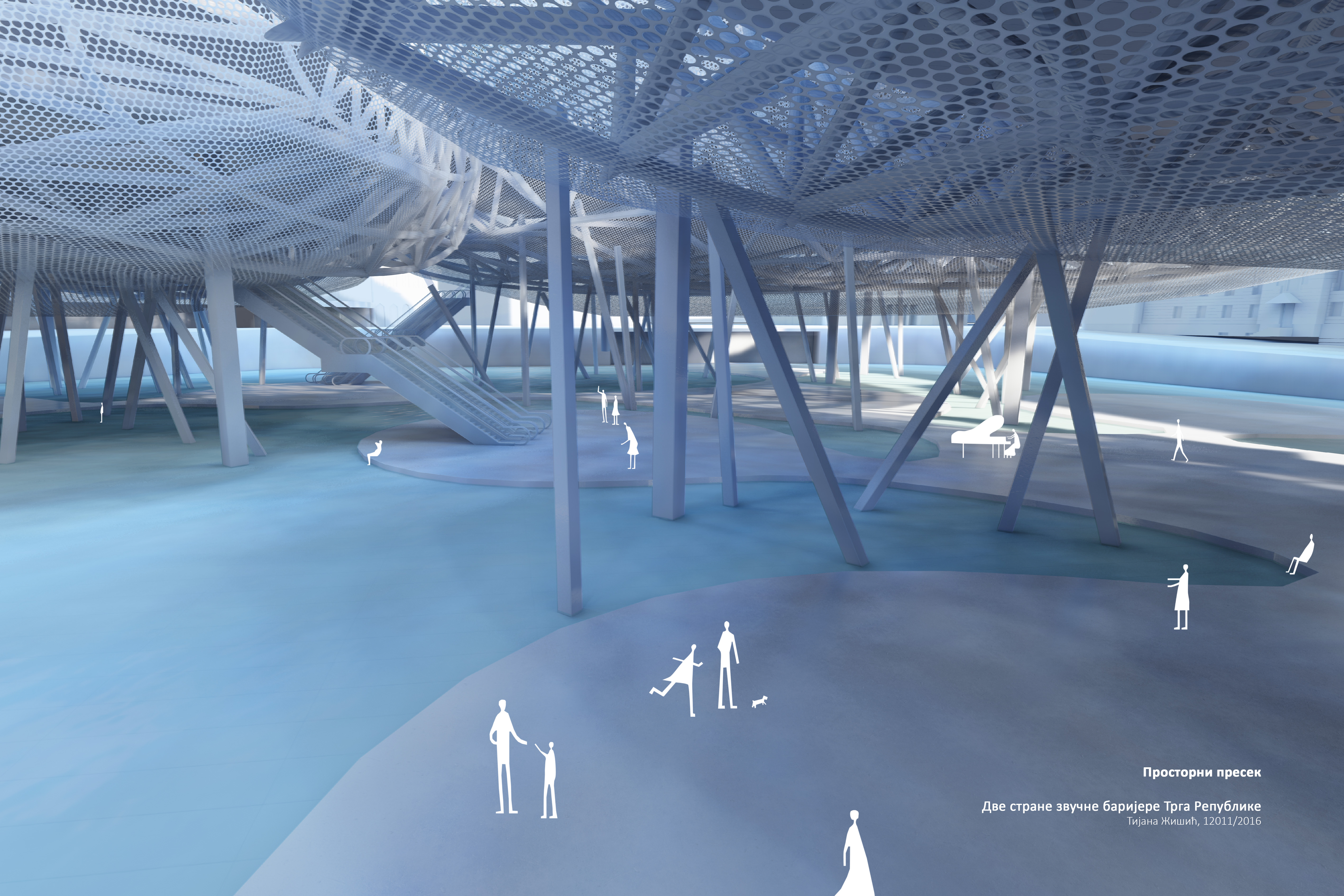 Studio project 12. Two sides of a square sound barrier.-5