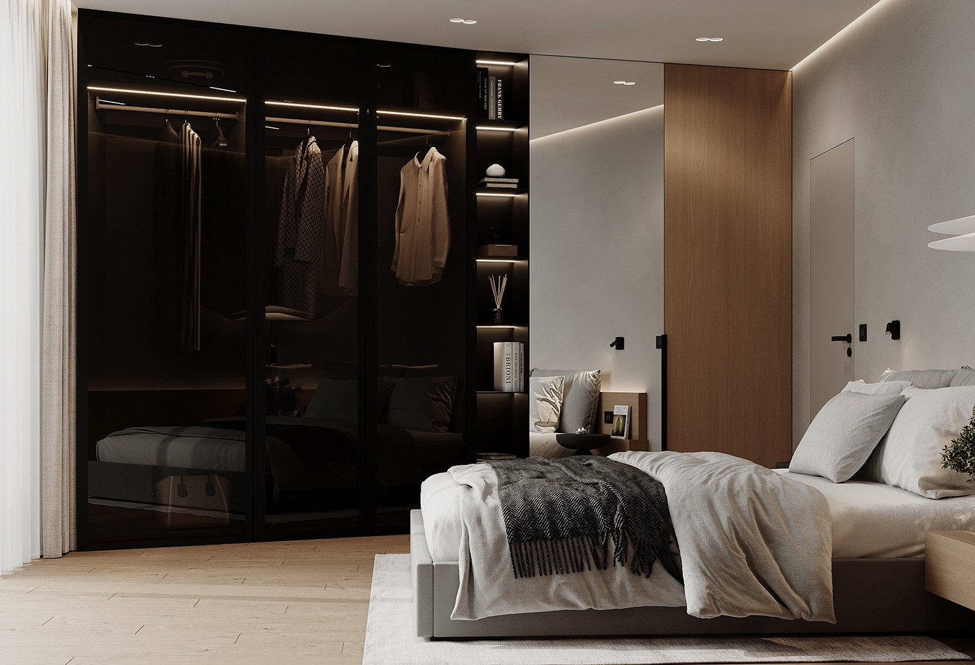 原木遇上黑白  暗黑轻奢也太耐看了-9