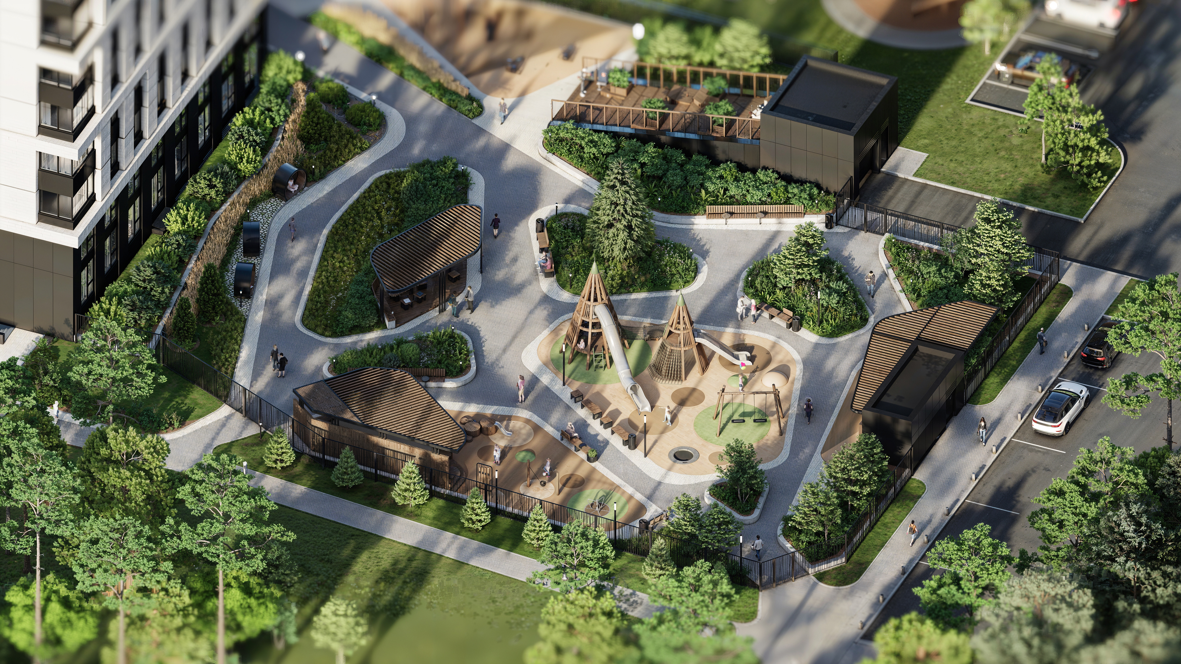 ЖК Шервуд小区环境整治丨俄罗斯巴尔瑙尔丨未明确体现-6