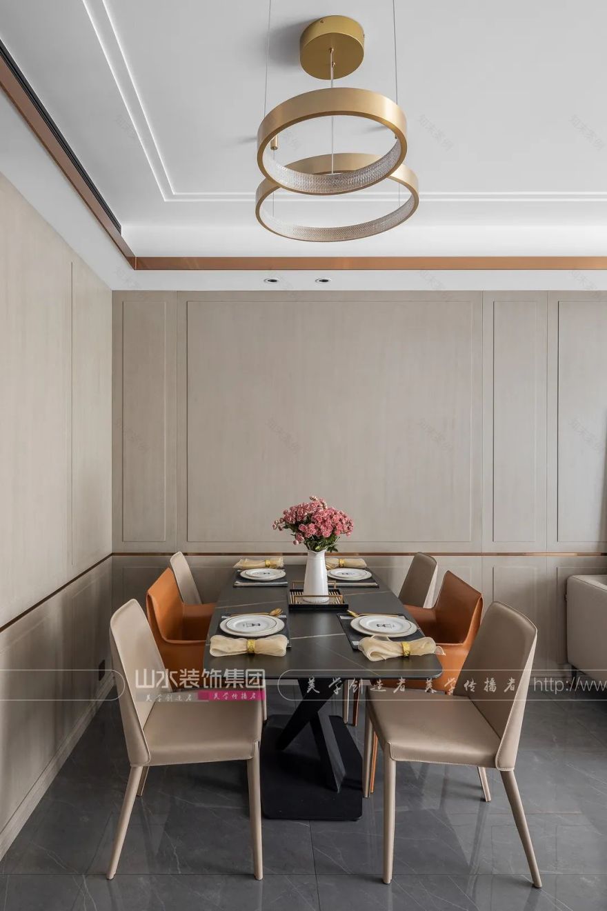 悦湖山院现代轻奢家居设计丨李森-41