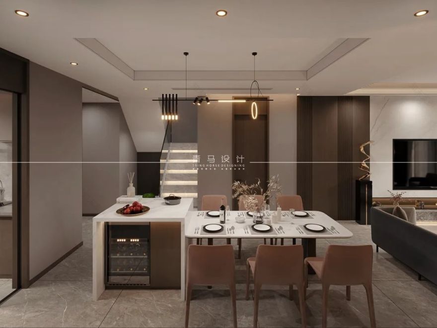荣德荣泽公馆现代风格别墅设计丨中国西安丨青马别墅设计-18