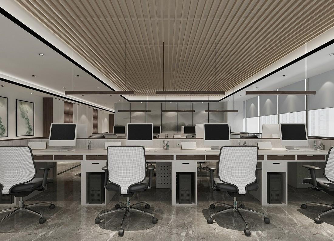 
中西结合淡雅办公室装修案例赏析 -7