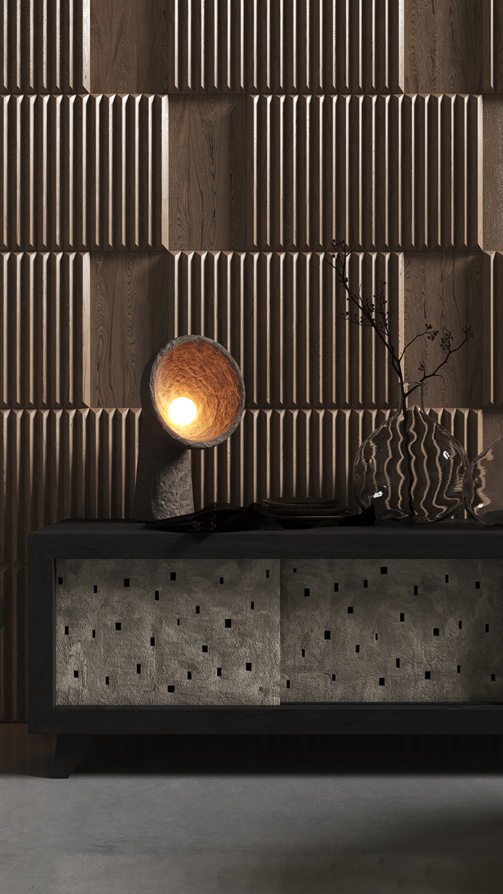 客厅里的矿物板丨Juanny Barcelo Borges-0