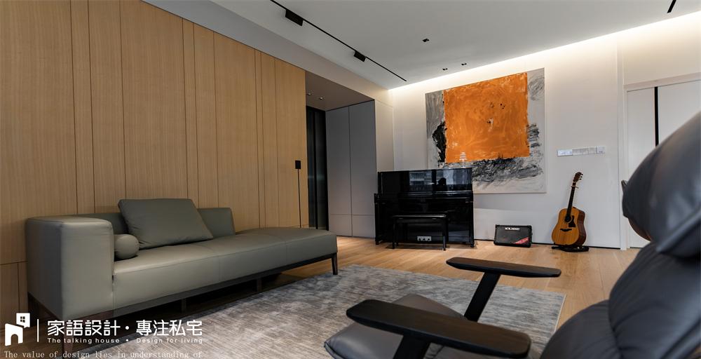 家庭电影院与音乐交流区的完美结合丨中国广州丨广州家语设计-17