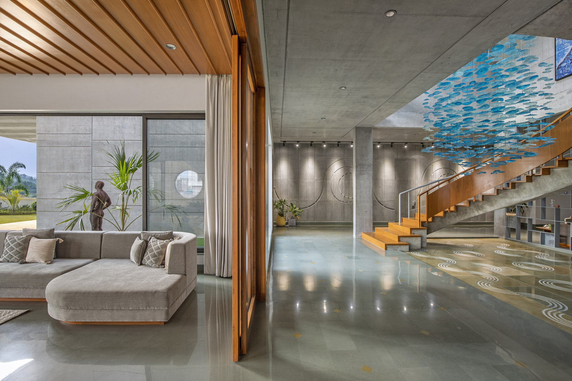 马德维利亚  混凝土房屋丨印度丨K.N.Associates-23