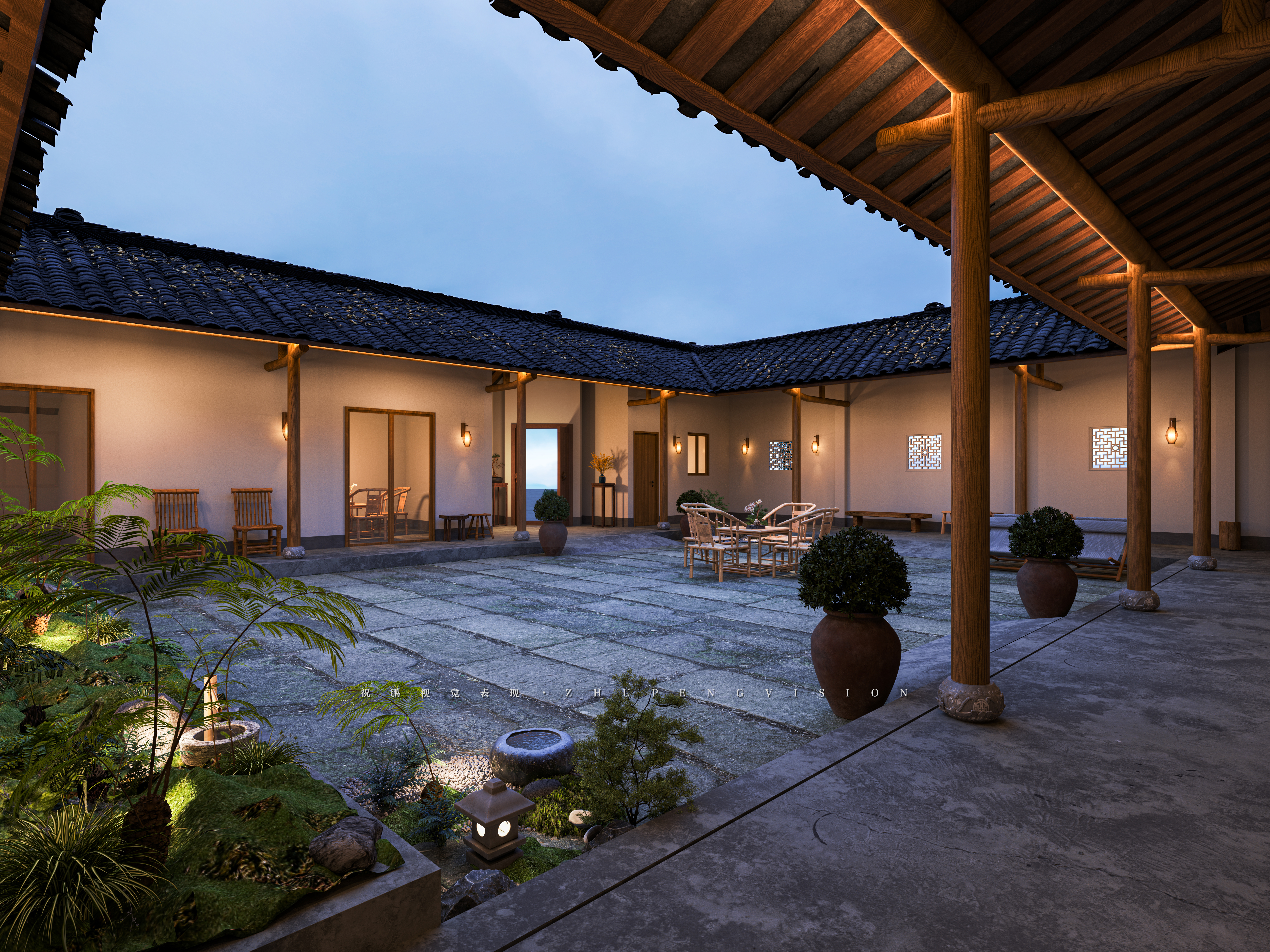 乡村小院丨武汉祝鹏视觉表现-2