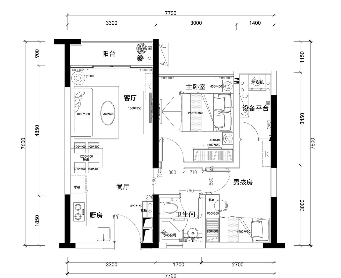 【案例分享】三亚同心家园孔雀城室内设计项目-19