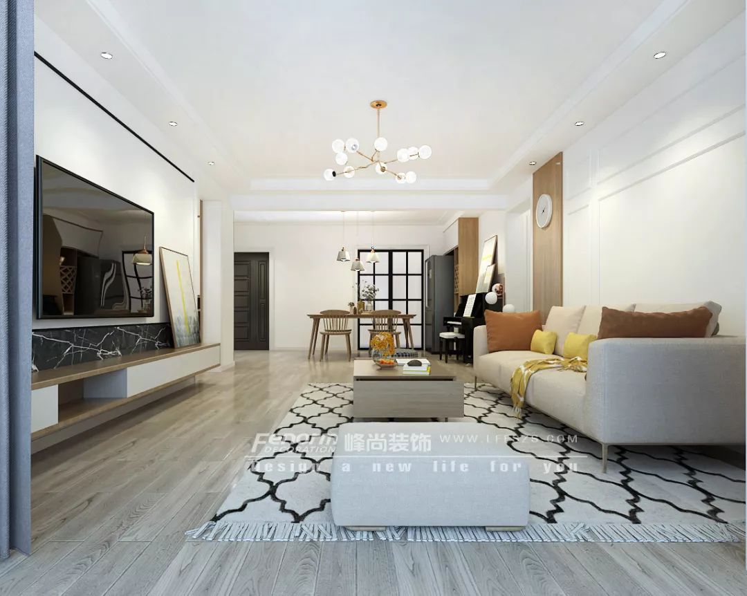 格林郡府 120㎡简约家居,于品品打造生活的轨迹-26