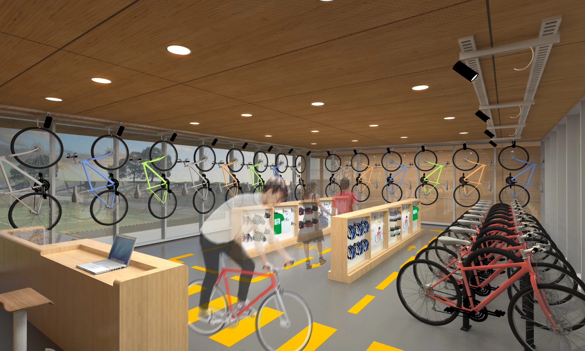 绿色校园规划中的自行车之家-14