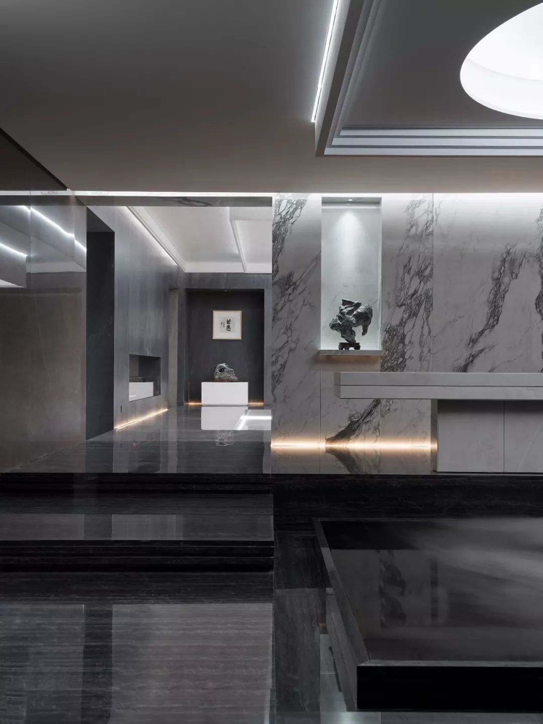 诗连达岩板展厅 | 山水意境,人文艺术的空间表达-27