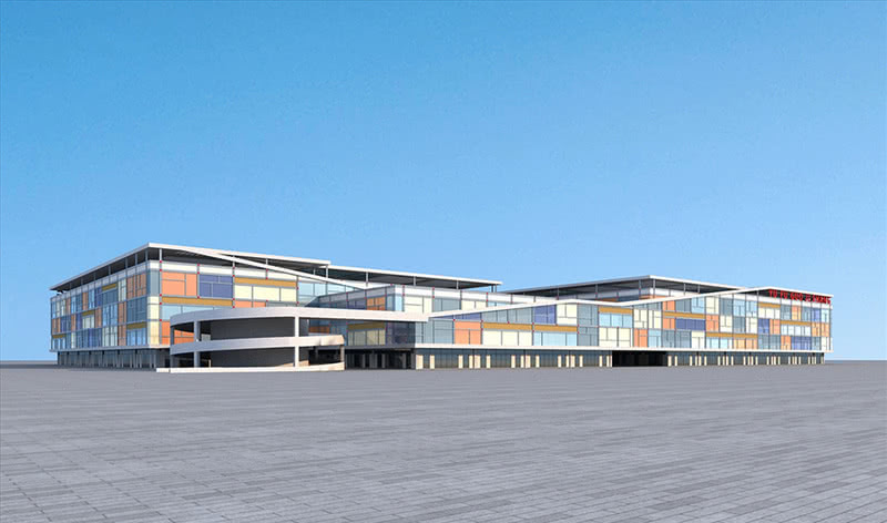 现代都市地标建筑——蓝天会展中心设计案例-18