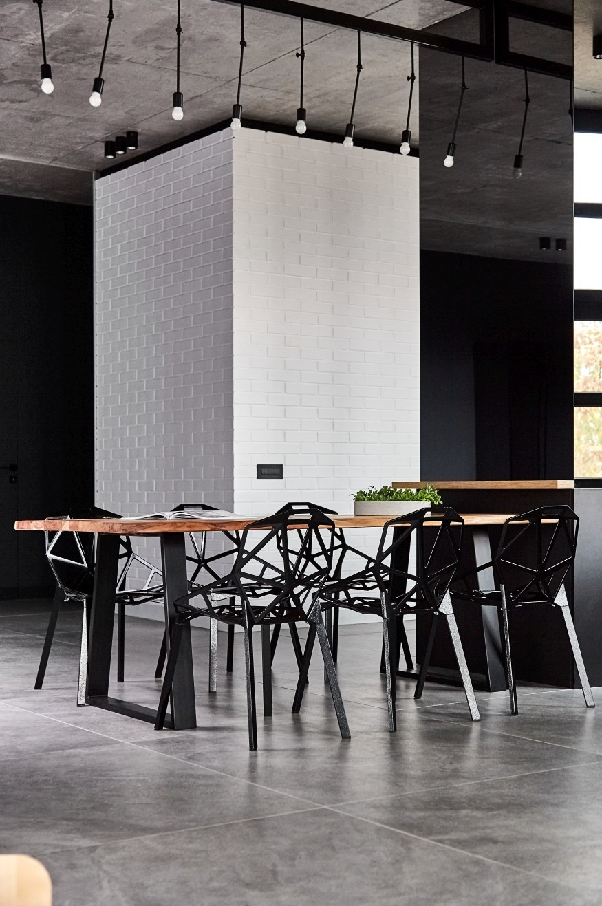 罗马尼亚顶层公寓工业风格设计案例-61