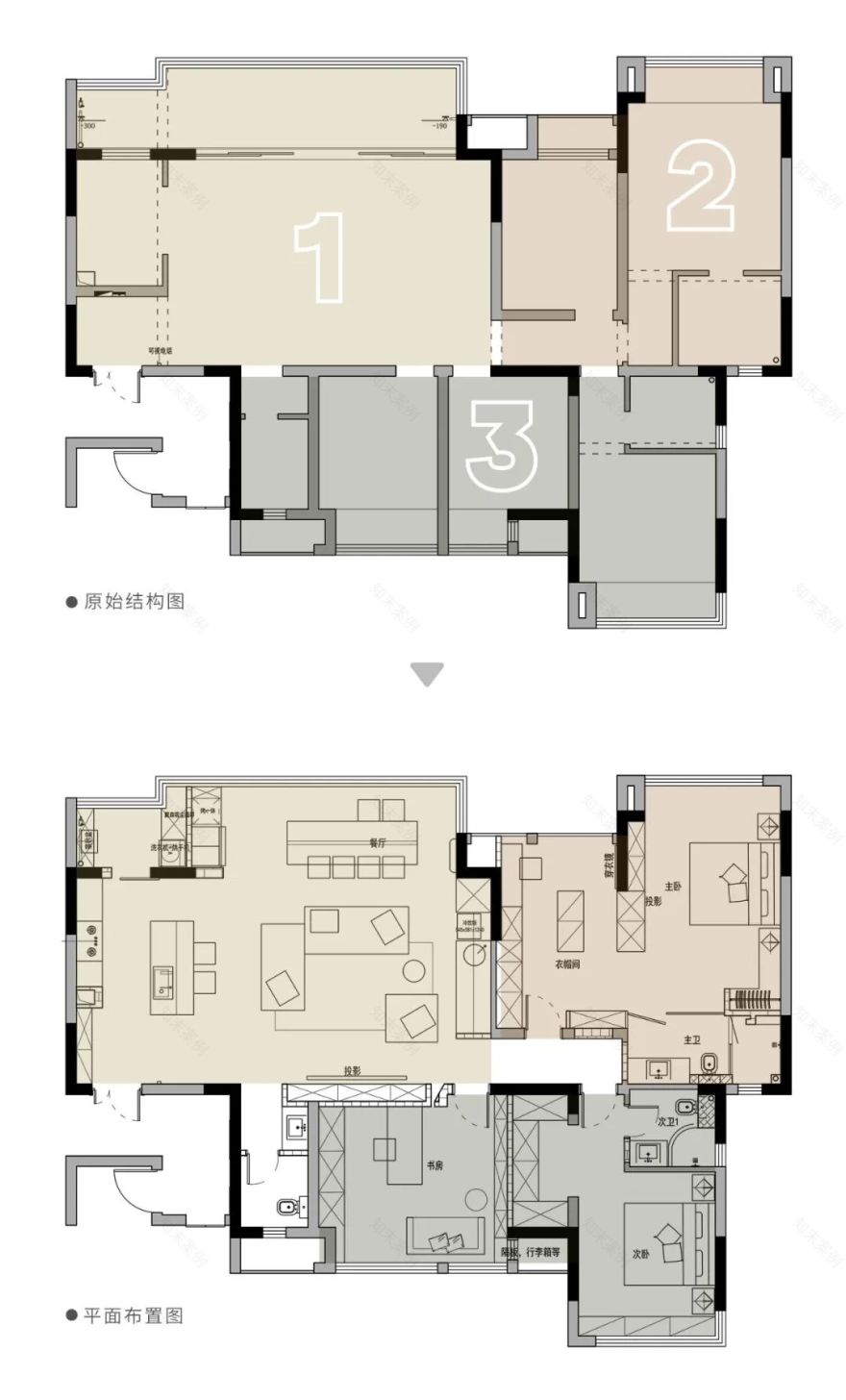 光影间 145㎡横厅的缱绻时光丨皋邸设计-3