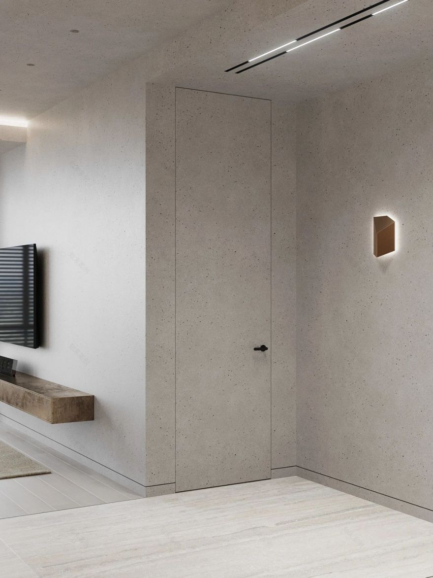 莫斯科简致素净的四口之家-48