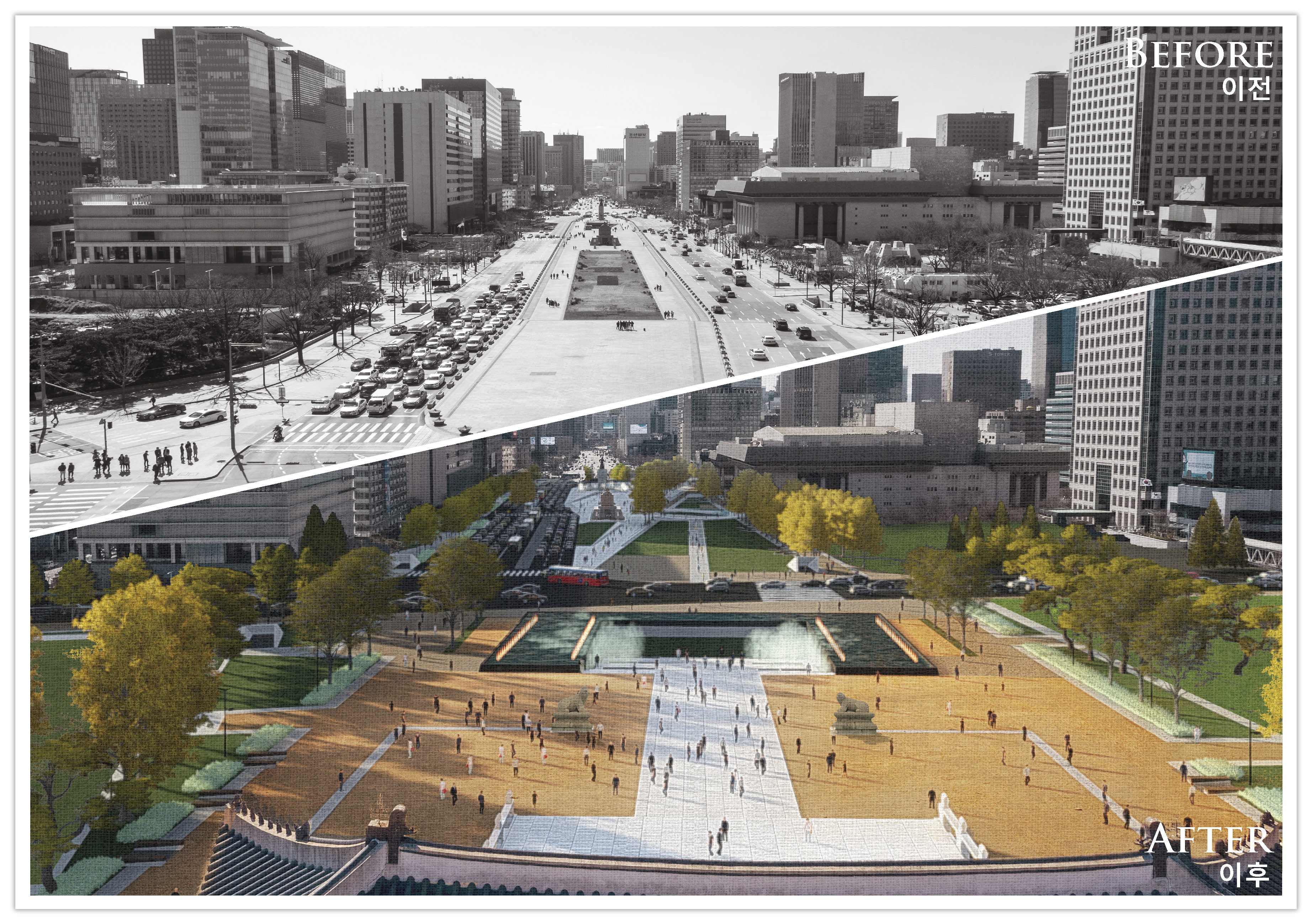 首尔“蜂王”建筑事务所设计的新光化门广场国际竞赛方案-16