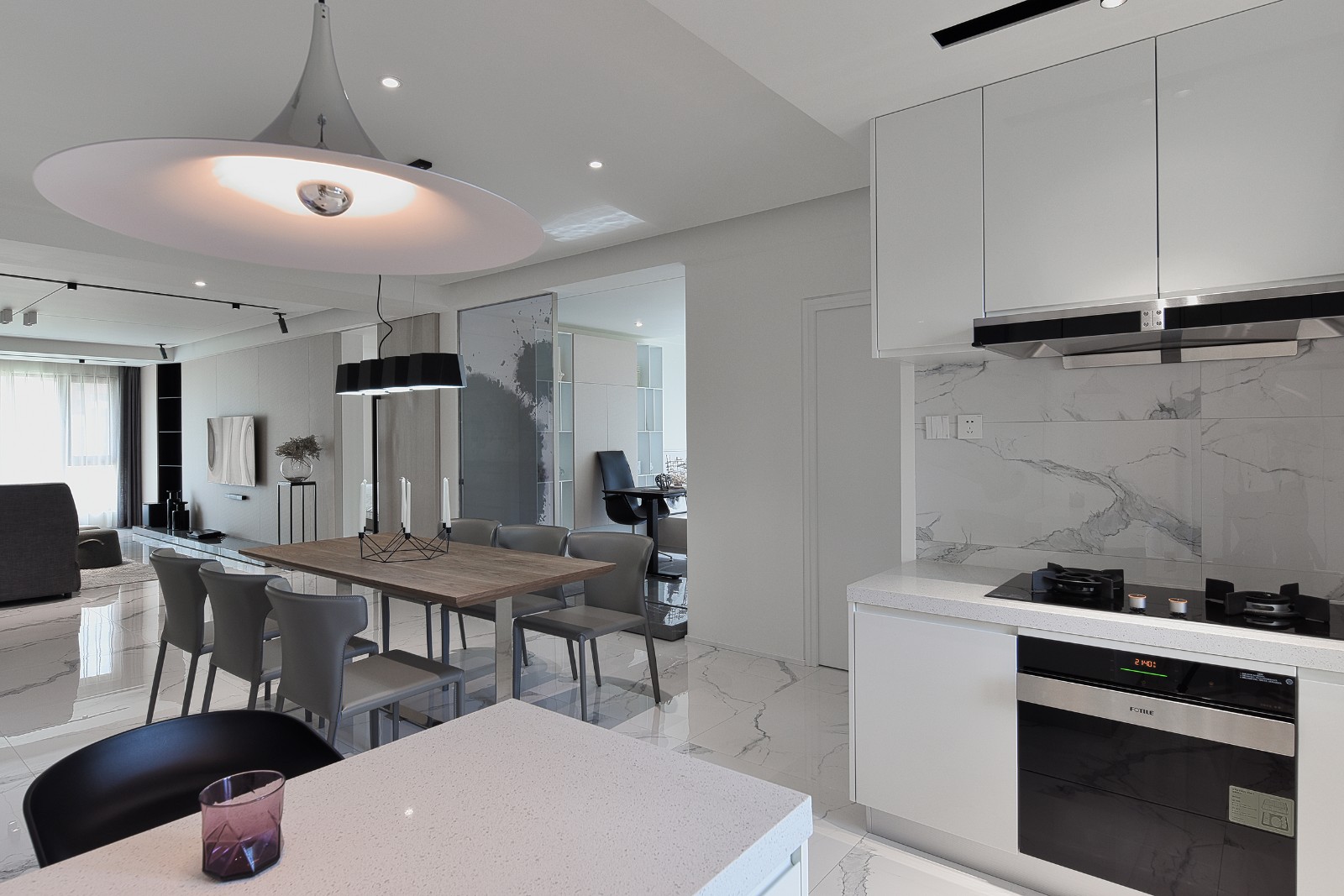 165㎡黑白现代,素简生活  王严民-13