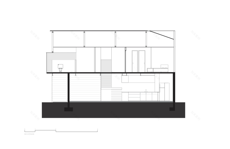 中央之屋 · 融入城市景观的简约现代住宅-42