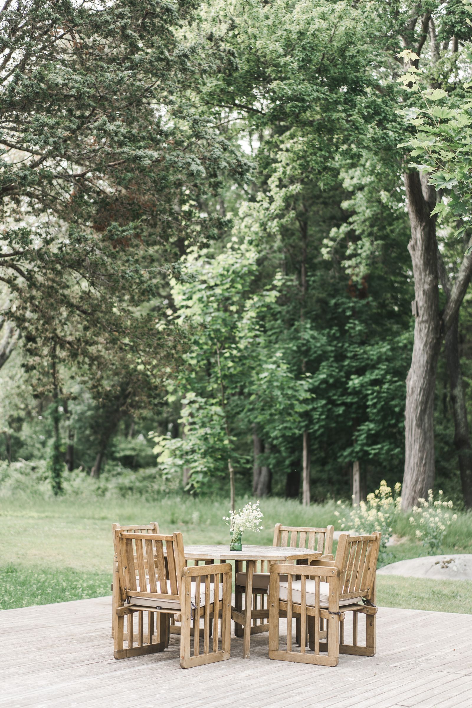 美国罗德岛森林木屋及家庭工作室改造-34