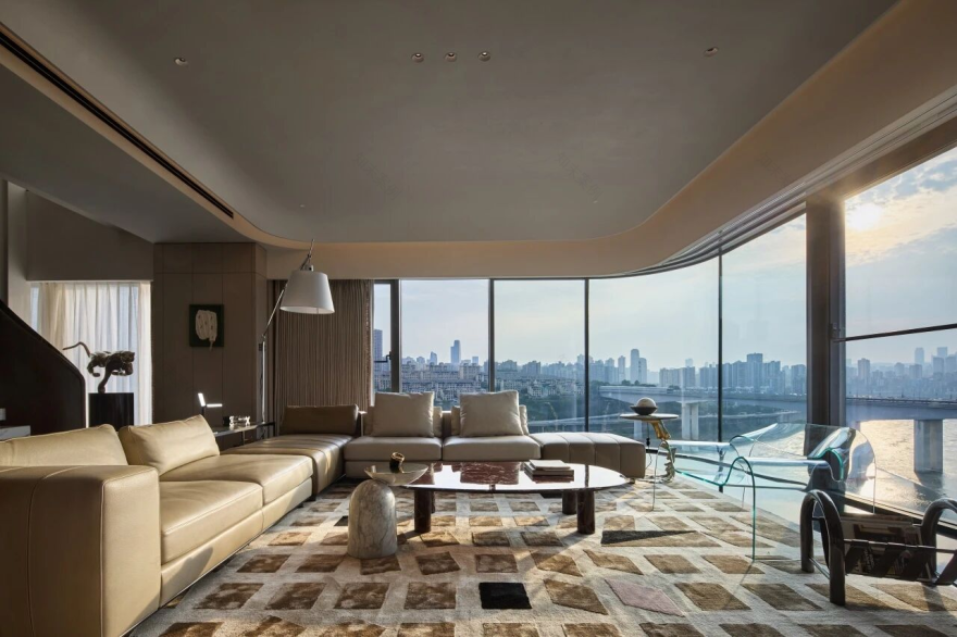 锦绣滨江双层豪宅丨中国重庆丨纳物凡璞空间设计-0