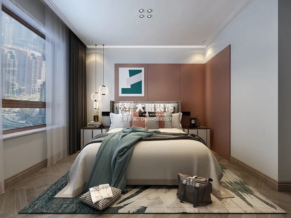 绿地中央广场 80㎡轻奢风新家,马宁设计师打造极致简约空间-23