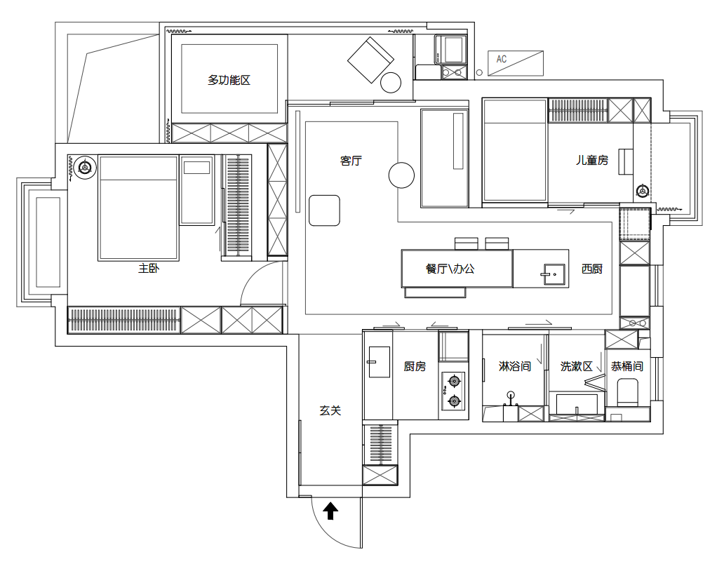 上海三口之家多功能空间设计丨中国上海丨恒田-9