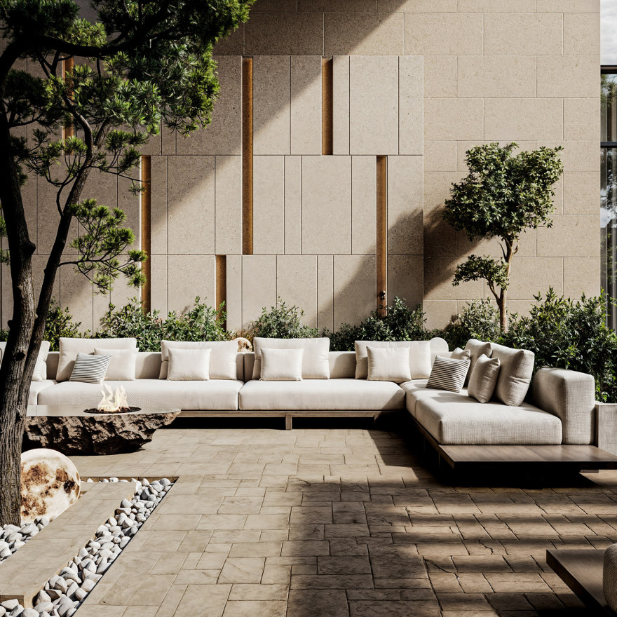 现代别墅外部景观设计-8