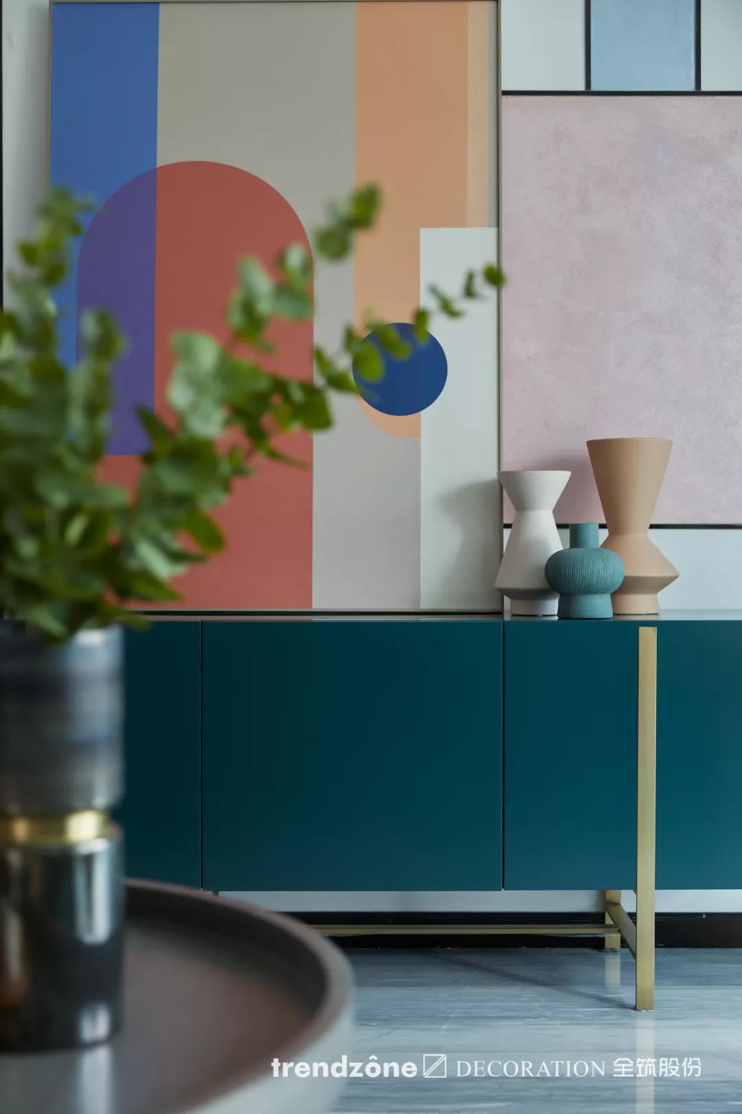 全品装饰 | 郑州华侨城 X 莫兰迪色，抽象与现实的正确打开方式-18